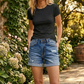 Oh What A Day Cuffed Denim Shorts-[option4]-[option5]-Cute-Trendy-Shop-Womens-Boutique-Clothing-Store