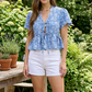 Feel Great in Blue Front Tie Peplum Top-[option4]-[option5]-Cute-Trendy-Shop-Womens-Boutique-Clothing-Store