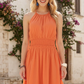 Catch the Breeze Orange Halter Dress-[option4]-[option5]-Cute-Trendy-Shop-Womens-Boutique-Clothing-Store