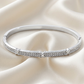 Cross My Heart Pave CZ X-Divider Bangle
