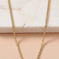 Sparkle on Lock Box Chain CZ Barrel Necklace