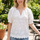 Enchanted Romance 3D Textured Blouse-[option4]-[option5]-Cute-Trendy-Shop-Womens-Boutique-Clothing-Store