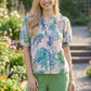 Garden Party Puff Sleeve Blouse-[option4]-[option5]-Cute-Trendy-Shop-Womens-Boutique-Clothing-Store