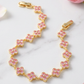 Eternal Glow Quatrefoil Crystal Bracelet-Rose-Cute-Trendy-Shop-Womens-Boutique-Clothing-Store
