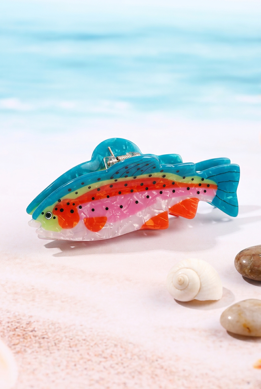 Reel It In Jumbo Vibrant Fish Hair Claws