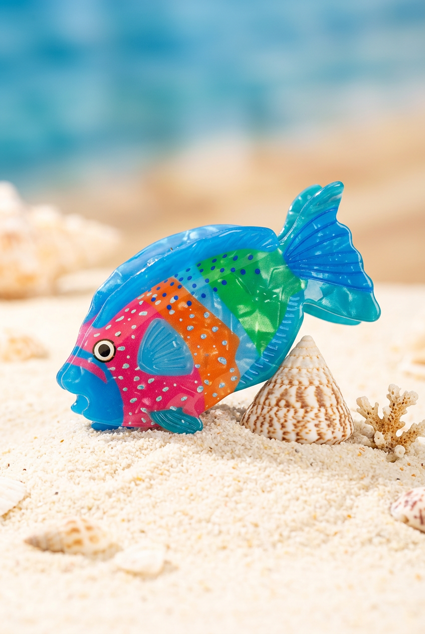Reel It In Jumbo Vibrant Fish Hair Claws