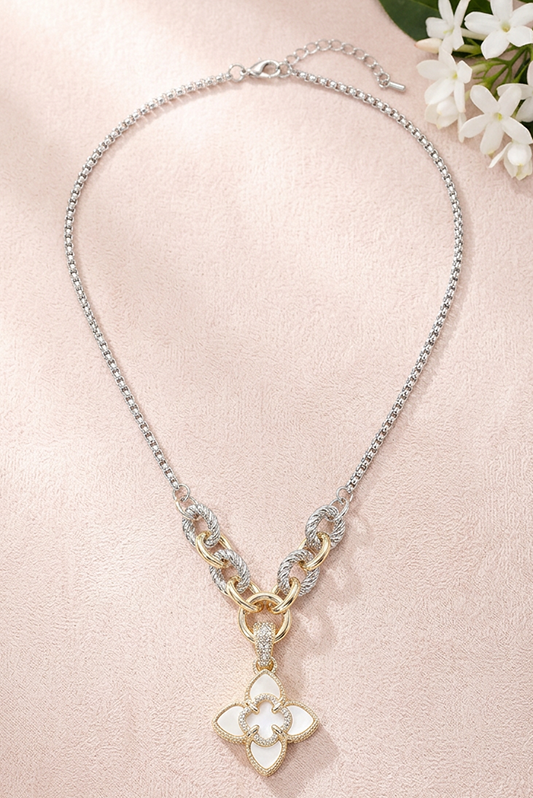 Make a Scene Mother-of-Pearl Statement Necklace-Cute-Trendy-Shop-Womens-Boutique-Clothing-Store