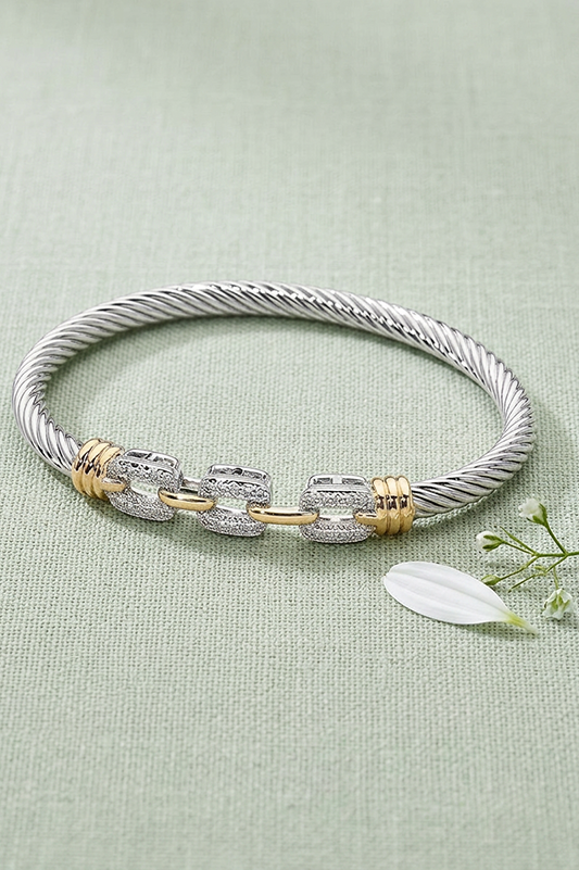 Linked & Loaded CZ Pavé Bracelet-Cute-Trendy-Shop-Womens-Boutique-Clothing-Store