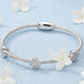 Pure Magnetism Pavé Quatrefoil Cable Bracelet-Cute-Trendy-Shop-Womens-Boutique-Clothing-Store