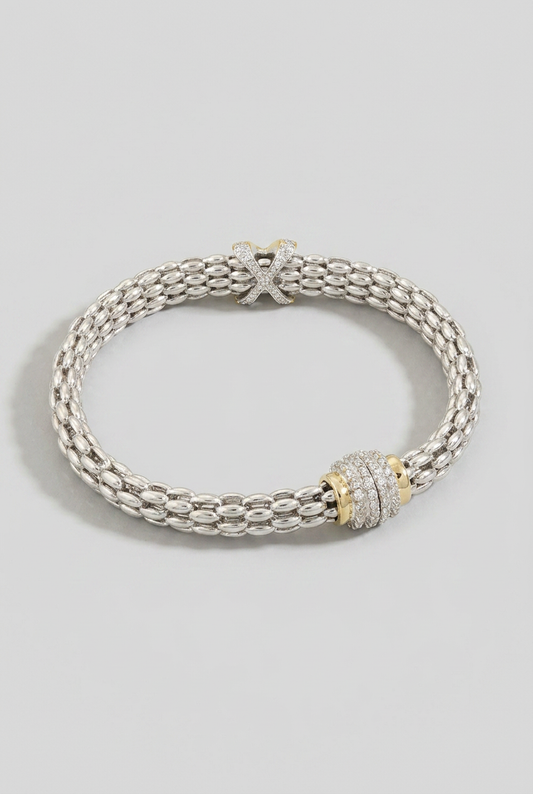 One Time Charm Mesh Bracelet-Cute-Trendy-Shop-Womens-Boutique-Clothing-Store