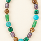 Chunky Marbled Mixed-Bead Statement Necklace-Green-Cute-Trendy-Shop-Womens-Boutique-Clothing-Store