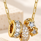 Roll Out in Style Triple Barrel Charm Necklace-Cute-Trendy-Shop-Womens-Boutique-Clothing-Store