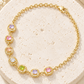 Fabulous Evening Multicolor Square Stone Necklace-Cute-Trendy-Shop-Womens-Boutique-Clothing-Store
