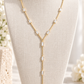 Dazzling Baguette Station Y Necklace