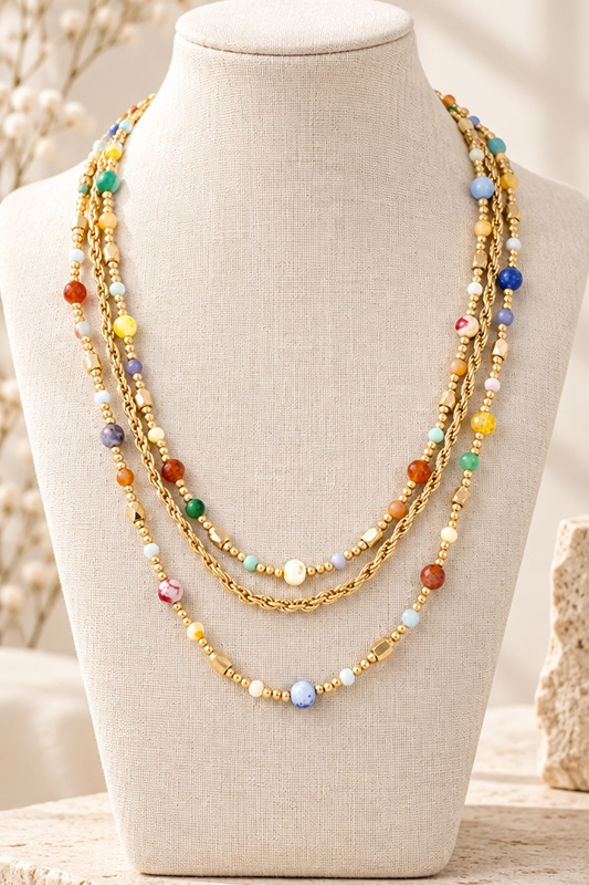 Oceanic Drift Multi-Strand Statement Necklace-Cute-Trendy-Shop-Womens-Boutique-Clothing-Store
