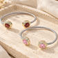 RivieraTwisted Wire Cushion-Bezel CZ Cuff Bracelet-Cute-Trendy-Shop-Womens-Boutique-Clothing-Store