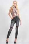 Jump In The Leaves Grey Distressed Denim Jeans *In store & online-[option4]-[option5]-Cute-Trendy-Shop-Womens-Boutique-Clothing-Store