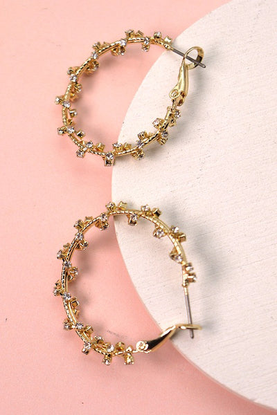 Take The Day Off Rhinestone Wrapped Earrings-[option4]-[option5]-Cute-Trendy-Shop-Womens-Boutique-Clothing-Store