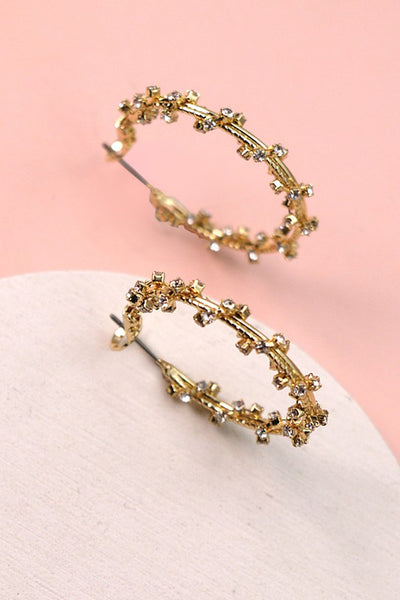 Take The Day Off Rhinestone Wrapped Earrings-[option4]-[option5]-Cute-Trendy-Shop-Womens-Boutique-Clothing-Store