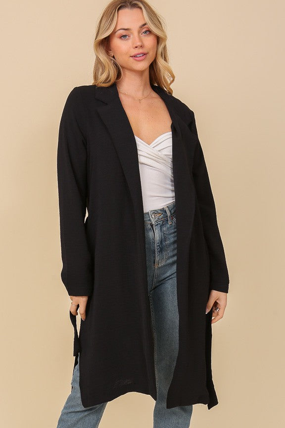 Downtown Belted Midi Duster-Cute-Trendy-Shop-Womens-Boutique-Clothing-Store