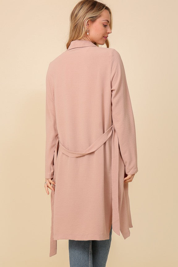 Downtown Belted Midi Duster-Cute-Trendy-Shop-Womens-Boutique-Clothing-Store
