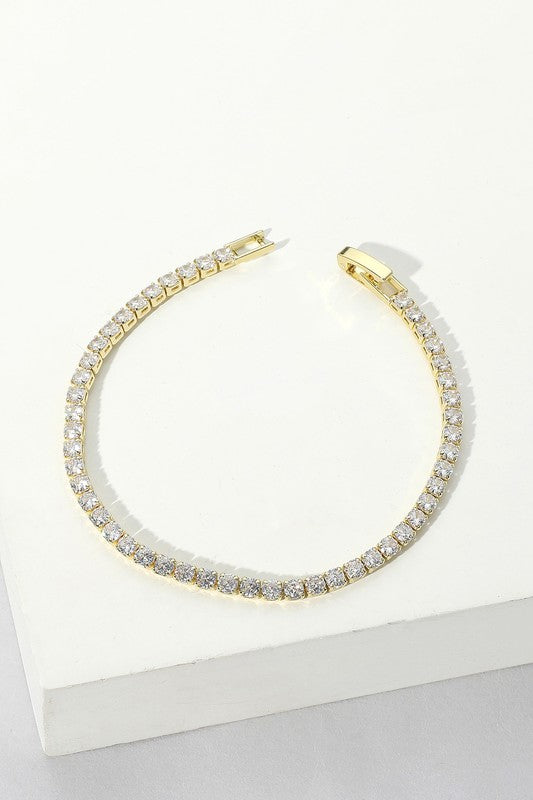 Stunning Style CZ Tennis Bracelet-[option4]-[option5]-Cute-Trendy-Shop-Womens-Boutique-Clothing-Store
