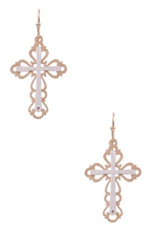 Bring it On Cross Earrings-[option4]-[option5]-Cute-Trendy-Shop-Womens-Boutique-Clothing-Store