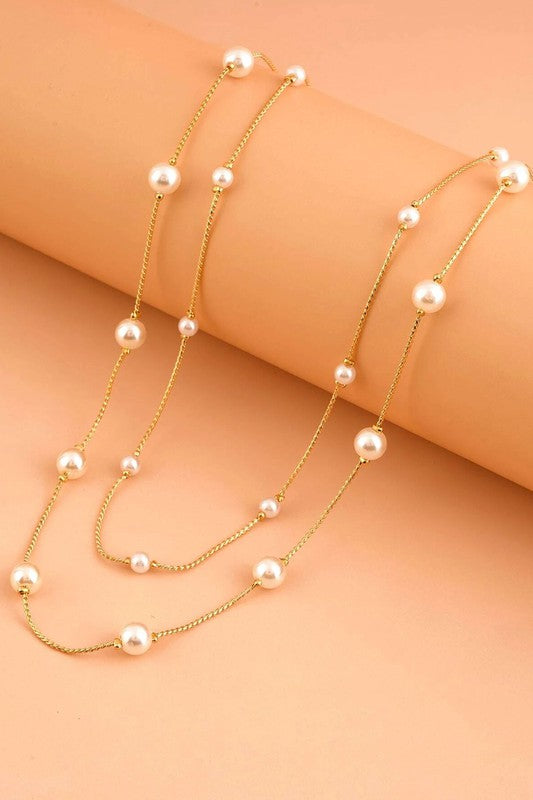 Take Me Dancing Dainty Pearl Necklace-[option4]-[option5]-Cute-Trendy-Shop-Womens-Boutique-Clothing-Store