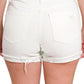 Feel the Rays White Cuffed Shorts