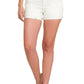 Feel the Rays White Cuffed Shorts