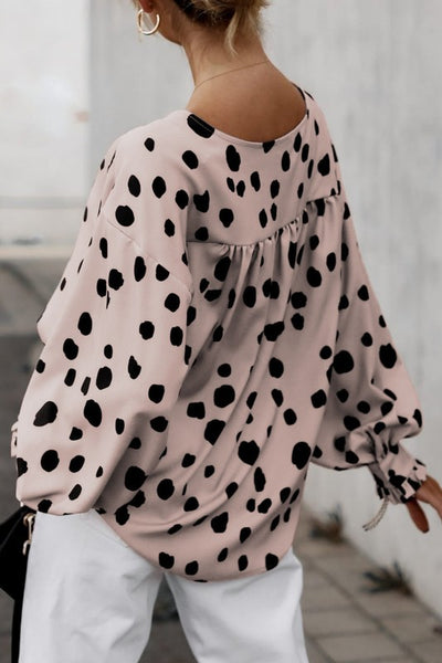 It's That Time Polk Dot Blouse-[option4]-[option5]-Cute-Trendy-Shop-Womens-Boutique-Clothing-Store