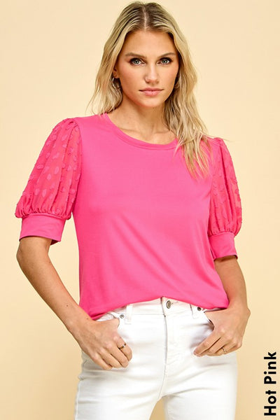 Lunch at the Bistro Solid Top Fuschia *instore & online-[option4]-[option5]-Cute-Trendy-Shop-Womens-Boutique-Clothing-Store