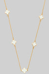 Show Your Style White Clover Necklace-[option4]-[option5]-Cute-Trendy-Shop-Womens-Boutique-Clothing-Store