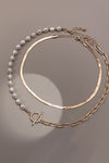 Sunshiny Day Pearl & Chain Necklace-[option4]-[option5]-Cute-Trendy-Shop-Womens-Boutique-Clothing-Store