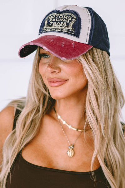 Racing Team Adjustable Ball Cap-[option4]-[option5]-Cute-Trendy-Shop-Womens-Boutique-Clothing-Store