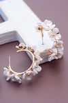 Acrylic White Flowers on Gold Hoops-[option4]-[option5]-Cute-Trendy-Shop-Womens-Boutique-Clothing-Store