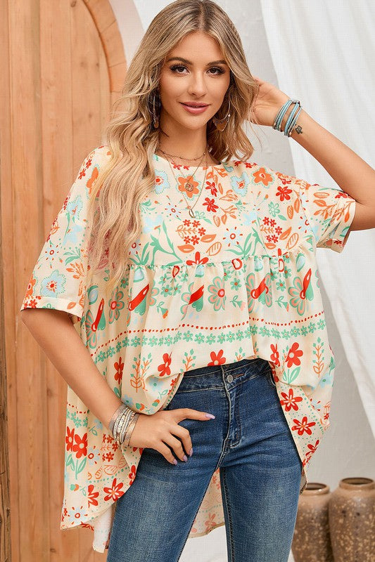 New In Town Oversized Floral Top *instore & Online-[option4]-[option5]-Cute-Trendy-Shop-Womens-Boutique-Clothing-Store