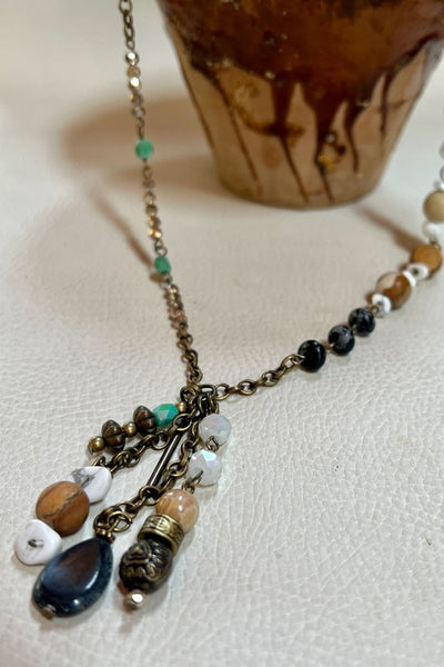 Radiate Beauty Bead and Glass Necklace-[option4]-[option5]-Cute-Trendy-Shop-Womens-Boutique-Clothing-Store