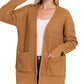 Sunday Morning Open Cardigan-Camel-SMALL-Cute-Trendy-Shop-Womens-Boutique-Clothing-Store