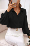 Top Of The Chart Black Dotted Blouse-[option4]-[option5]-Cute-Trendy-Shop-Womens-Boutique-Clothing-Store