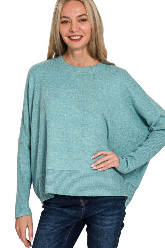 It's A Dream Dolman Sleeve Sweater Top-[option4]-[option5]-Cute-Trendy-Shop-Womens-Boutique-Clothing-Store
