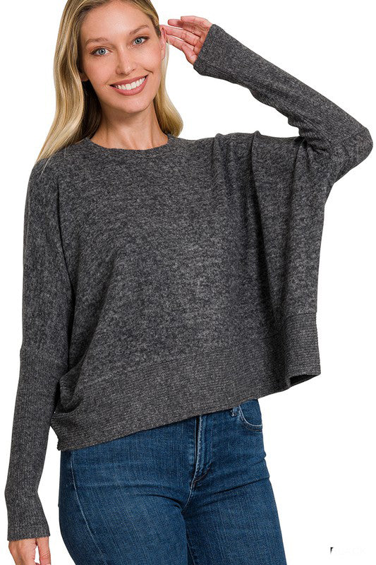 It's A Dream Dolman Sleeve Sweater Top-[option4]-[option5]-Cute-Trendy-Shop-Womens-Boutique-Clothing-Store