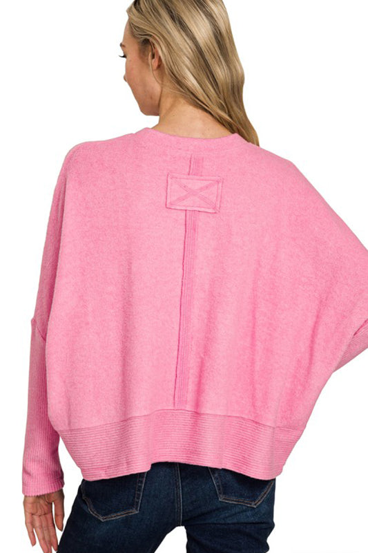 It's A Dream Dolman Sleeve Sweater Top-[option4]-[option5]-Cute-Trendy-Shop-Womens-Boutique-Clothing-Store