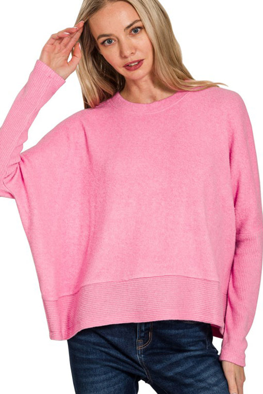 It's A Dream Dolman Sleeve Sweater Top-[option4]-[option5]-Cute-Trendy-Shop-Womens-Boutique-Clothing-Store
