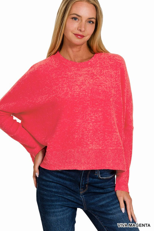 It's A Dream Dolman Sleeve Sweater Top-[option4]-[option5]-Cute-Trendy-Shop-Womens-Boutique-Clothing-Store