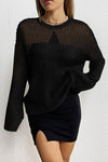 Seeing Stars Black Woven Sweater-[option4]-[option5]-Cute-Trendy-Shop-Womens-Boutique-Clothing-Store