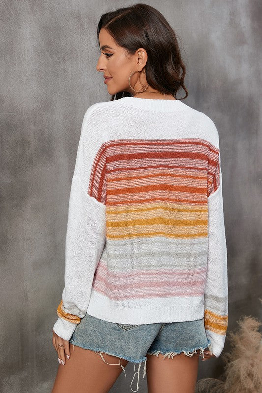 Sunrise Rainbow Stripe Sweater-[option4]-[option5]-Cute-Trendy-Shop-Womens-Boutique-Clothing-Store