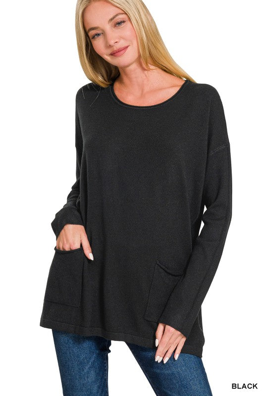 Perfect For Pairing Black Sweater-[option4]-[option5]-Cute-Trendy-Shop-Womens-Boutique-Clothing-Store