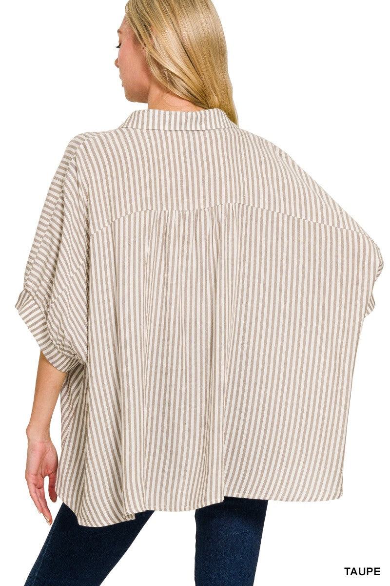 Salute the Stripes Top Taupe-[option4]-[option5]-Cute-Trendy-Shop-Womens-Boutique-Clothing-Store
