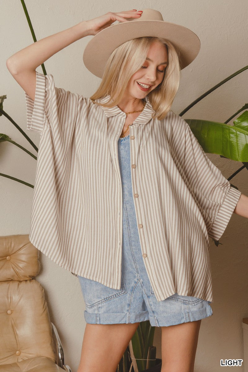 Salute the Stripes Top Taupe-[option4]-[option5]-Cute-Trendy-Shop-Womens-Boutique-Clothing-Store
